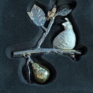 New in Box Michael Aram Partridge in a Pear Tree ornament